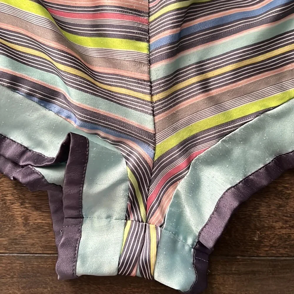 Victorias Secret vintage second skin feel Striped Sz-Med - Picture 4 of 10